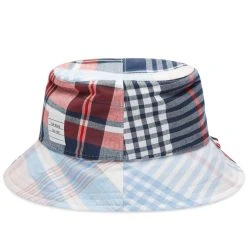 Thom Browne Madras Mix Bucket Hat