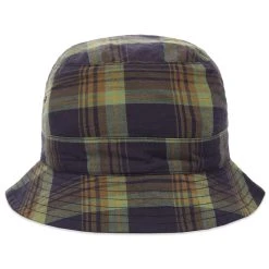 Universal Works Madras Plid Bucket Hat