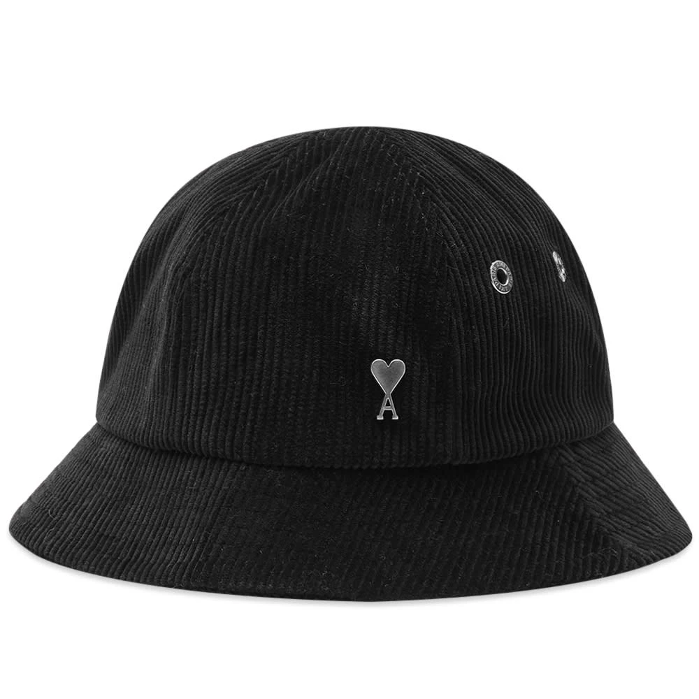 AMI Small A Heart Corduroy Bucket Hat 1 AMI Small A Heart Corduroy Bucket Hat