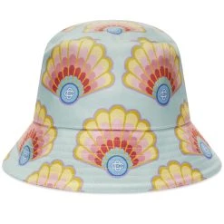 Casablanca Silk & Denim Bucket Hat