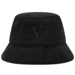 Valentino Nylon Logo Bucket Hat