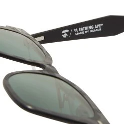 A Bathing Ape Eyewear A Bathing Ape Shark Sunglasses -KAMO Store 17 12 2021 LL 001GDG201035X BLK 5 1