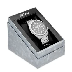 Seiko 5 Sports Watch -KAMO Store seiko 5 sports watch black silver srpe55k1 4